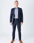Delph Tailored Fit Navy Suit