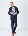 Delph Tailored Fit Navy Suit