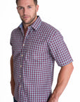 Navy Checked Shirt