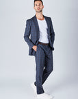 Suit 8 Plain Slim Fit Navy Suit Jacket