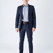 Delph Tailored Fit Navy Suit