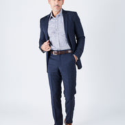 Delph Tailored Fit Navy Suit