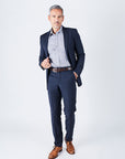Delph Tailored Fit Navy Suit