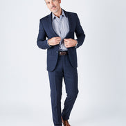 Delph Tailored Fit Navy Suit