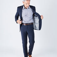 Delph Tailored Fit Navy Suit