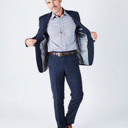 Delph Tailored Fit Navy Suit