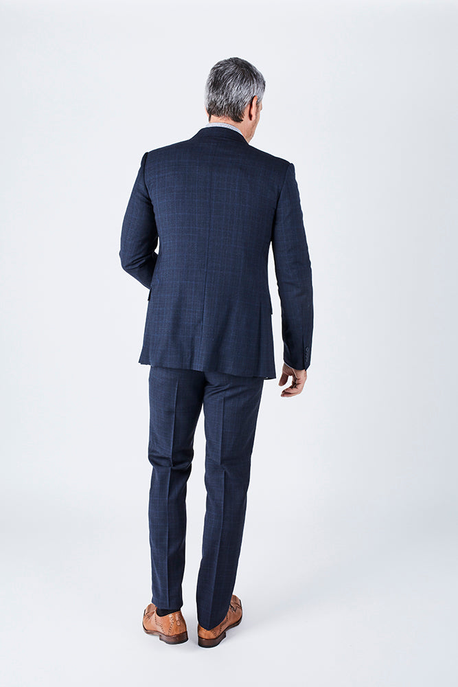 Delph Tailored Fit Navy Suit