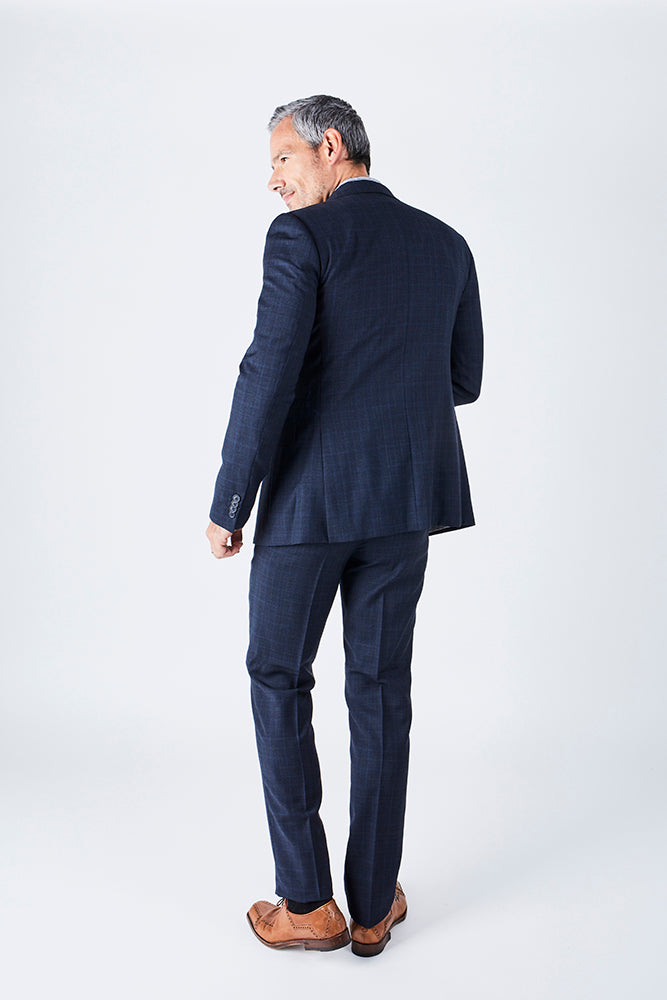 Delph Tailored Fit Navy Suit