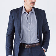 Delph Tailored Fit Navy Suit