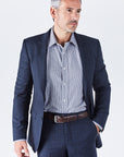 Delph Tailored Fit Navy Suit
