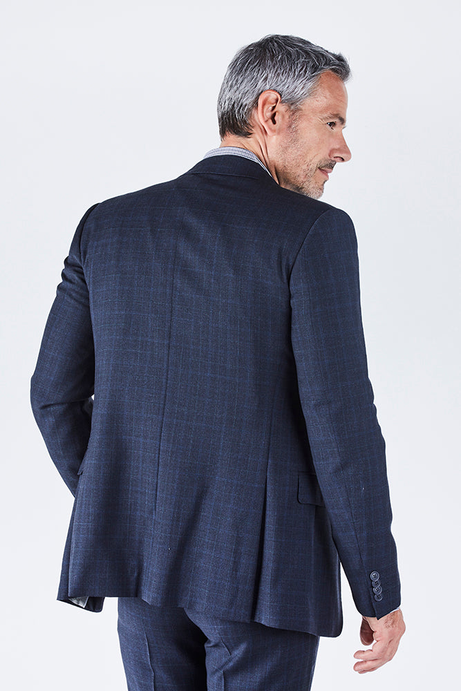 Delph Tailored Fit Navy Suit