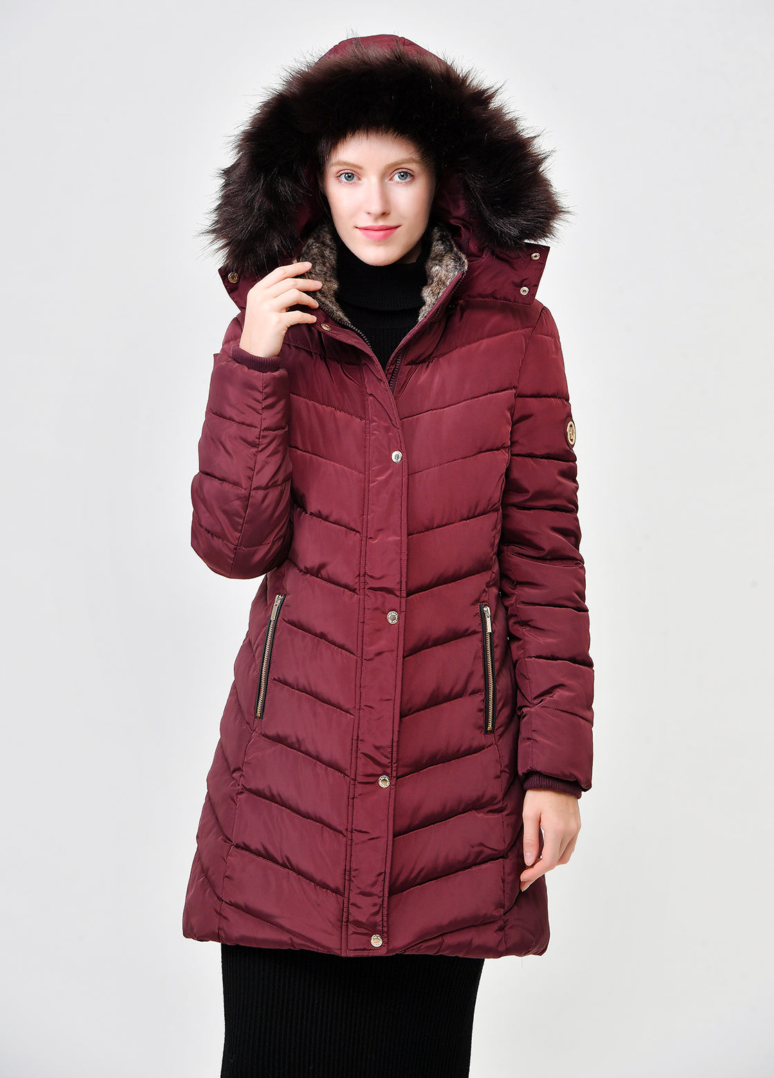Laura Coat Plum
