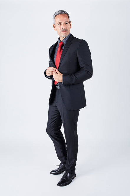 Harry Tailored Fit Black Suit