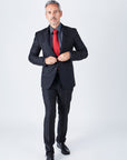 Harry Tailored Fit Black Suit