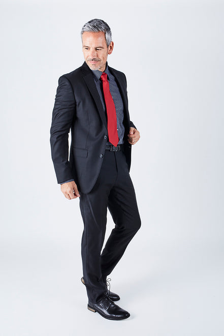 Harry Tailored Fit Black Suit