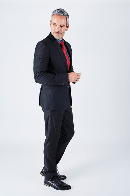 Harry Tailored Fit Black Suit