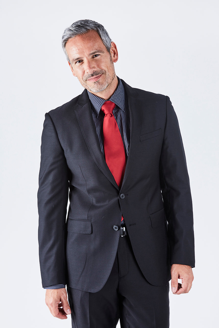 Harry Tailored Fit Black Suit