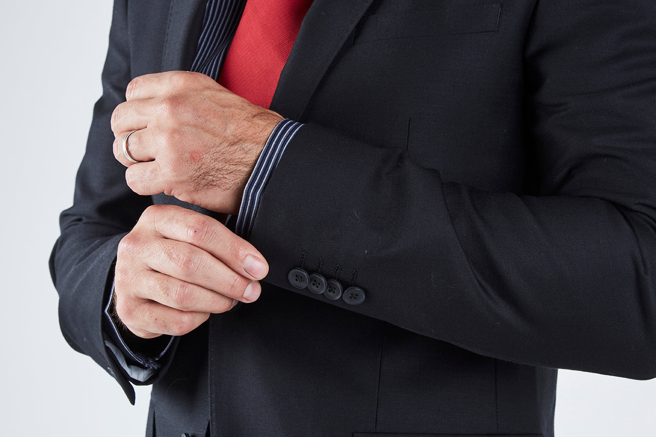 Harry Tailored Fit Black Suit