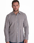 Brown / Blue Checked Shirt