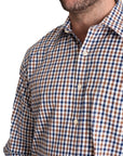 Brown / Blue Checked Shirt