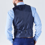 Suit 6 Plain Slim Fit Navy Suit Waistcoat