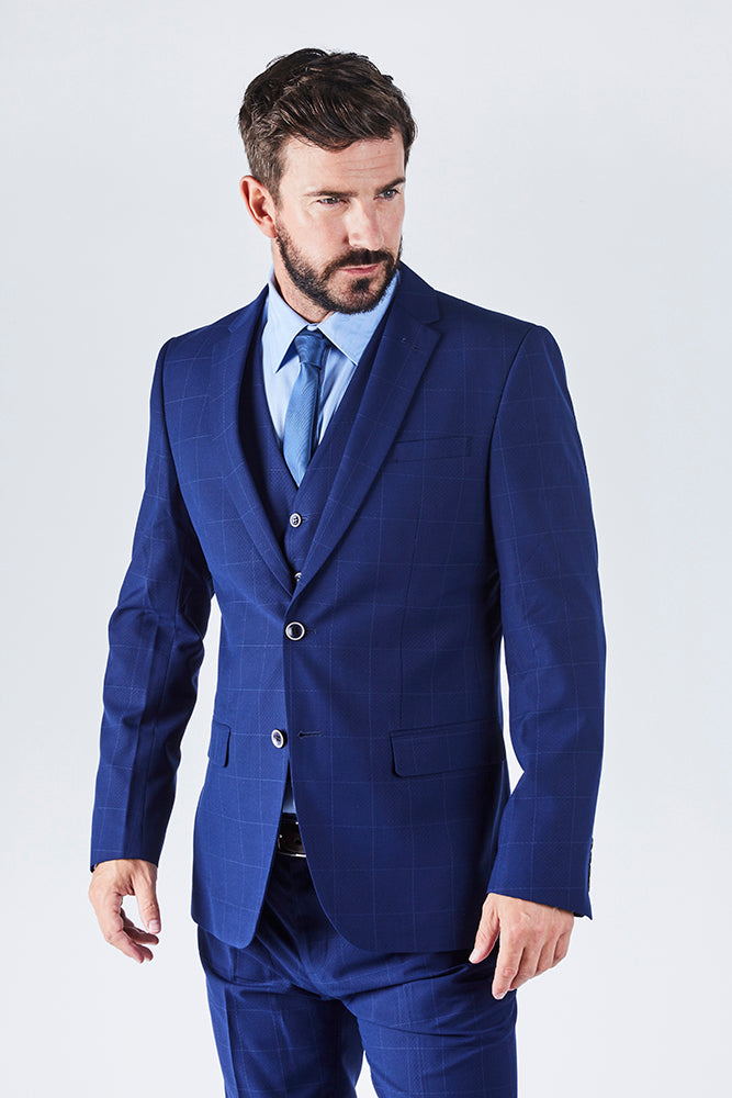 Suit 6 Plain Slim Fit Navy Suit Jacket