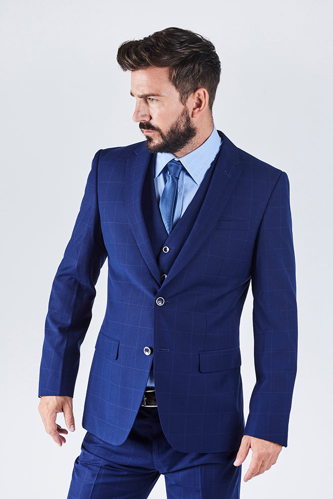 Suit 6 Plain Slim Fit Navy Suit Jacket