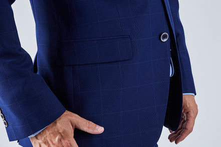 Suit 6 Plain Slim Fit Navy Suit Jacket
