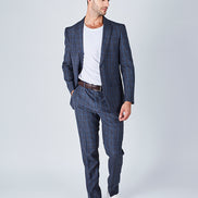 Suit 8 Plain Slim Fit Navy Suit Jacket