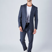 Suit 8 Plain Slim Fit Navy Suit Jacket