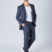 Suit 8 Plain Slim Fit Navy Suit Jacket