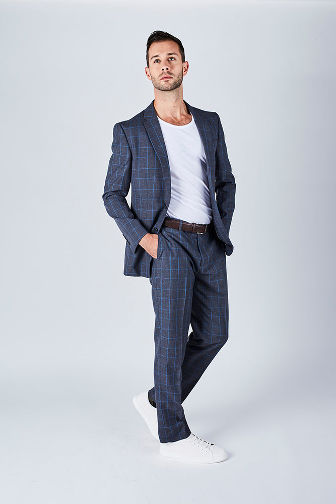 Suit 8 Plain Slim Fit Navy Suit Jacket