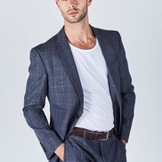 Suit 8 Plain Slim Fit Navy Suit Jacket