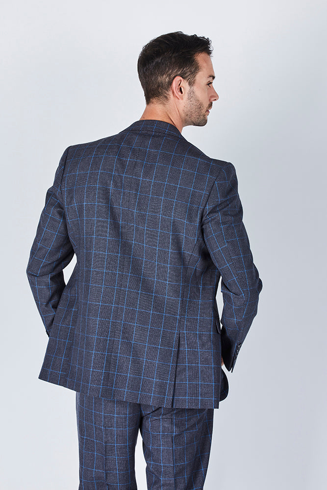 Suit 8 Plain Slim Fit Navy Suit Jacket