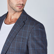 Suit 8 Plain Slim Fit Navy Suit Jacket