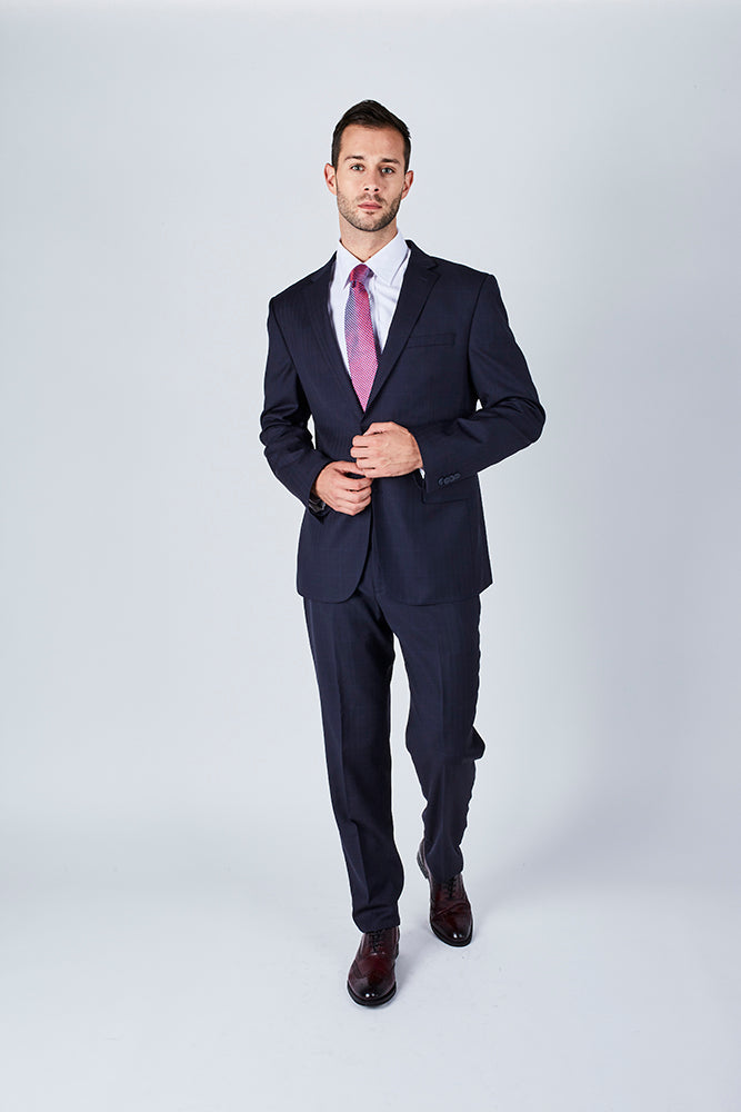 Trent Tailored Fit Blue Suit