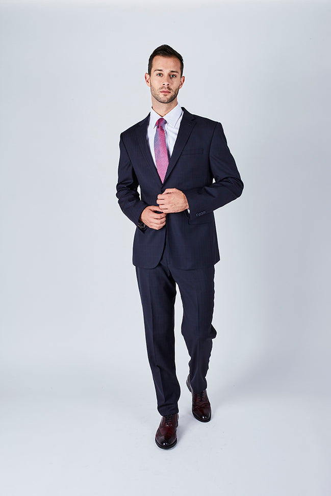 Trent Tailored Fit Blue Suit