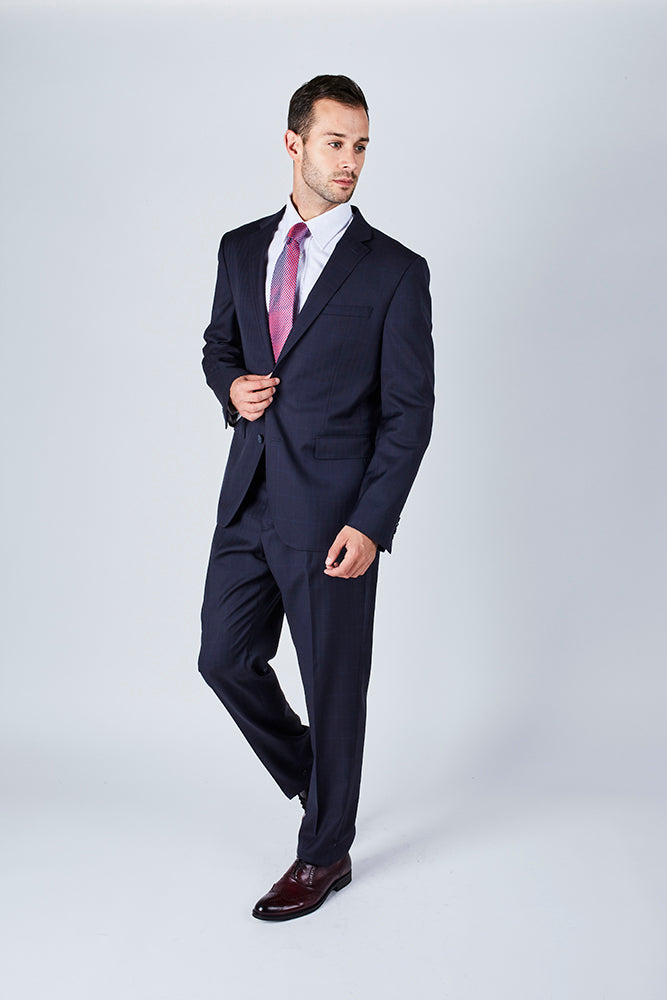 Trent Tailored Fit Blue Suit