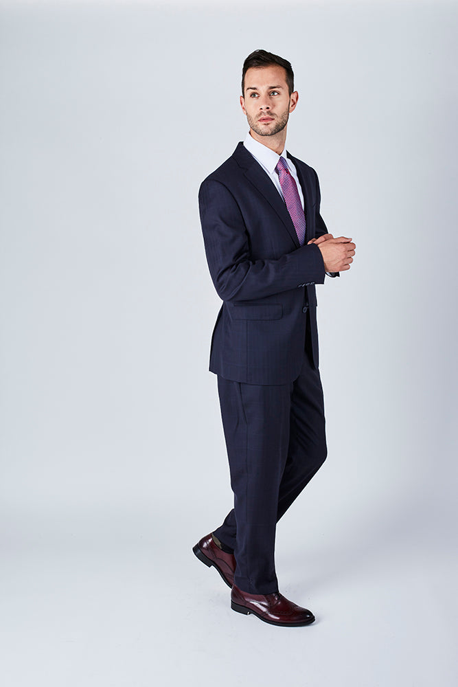 Trent Tailored Fit Blue Suit