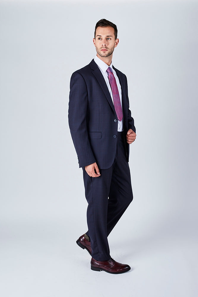 Trent Tailored Fit Blue Suit