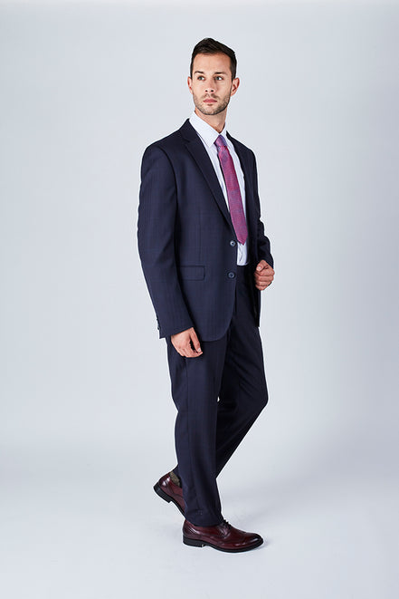 Trent Tailored Fit Blue Suit