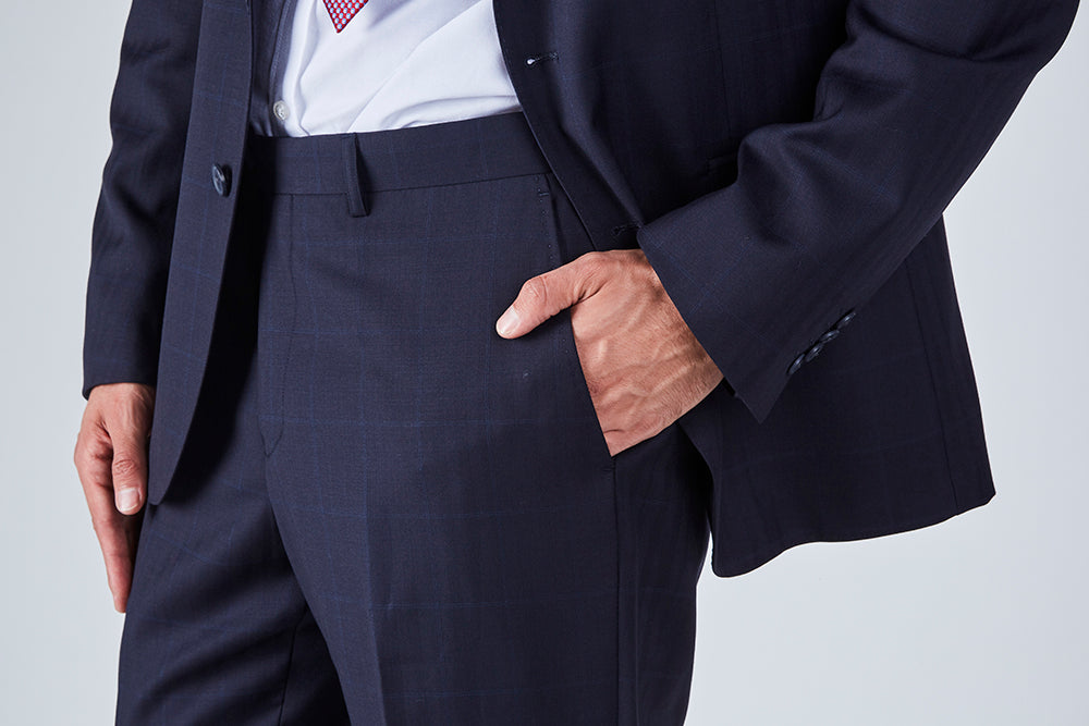 Trent Tailored Fit Blue Suit