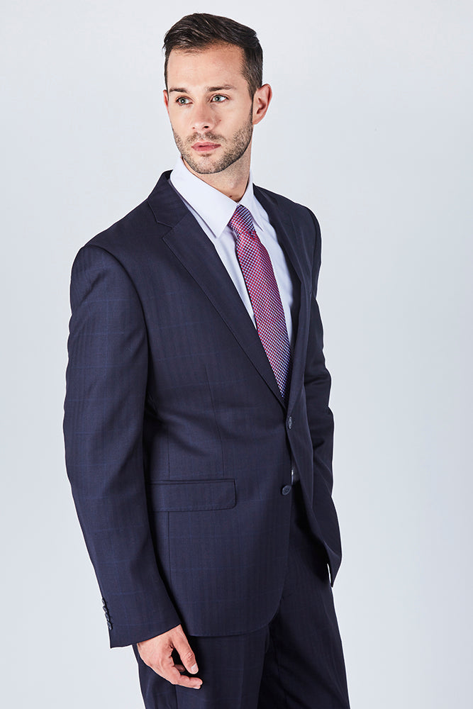 Trent Tailored Fit Blue Suit