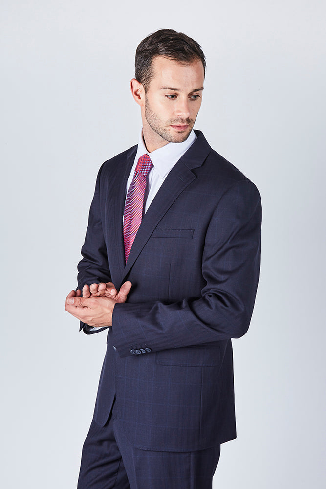 Trent Tailored Fit Blue Suit